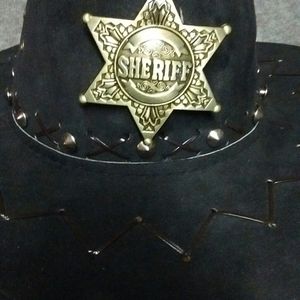 Men's Western black hat